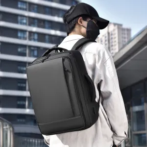 Cross-Border Men's Business Commute Backpack Expansion Travel USB Charging Backpack Multifunctional Laptop Bag