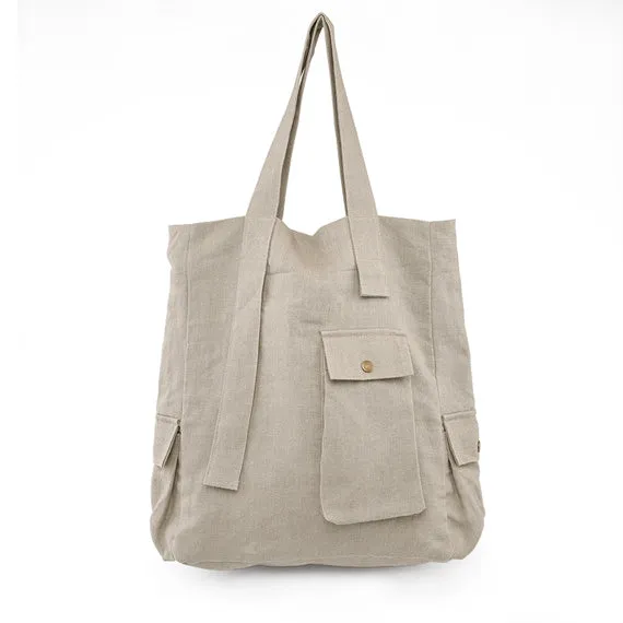 Women Cotton Linen Bags Simple Style Women Shoulder Bag